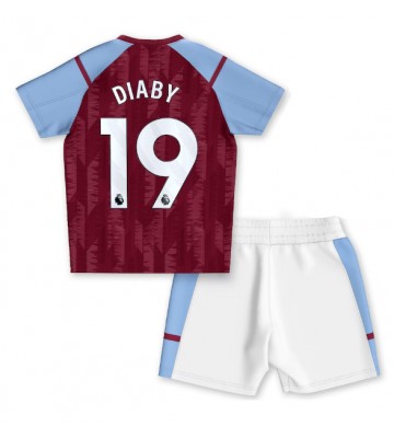 Aston Villa Moussa Diaby #19 Replika Babytøj Hjemmebanesæt Børn 2023-24 Kortærmet (+ Korte bukser)
